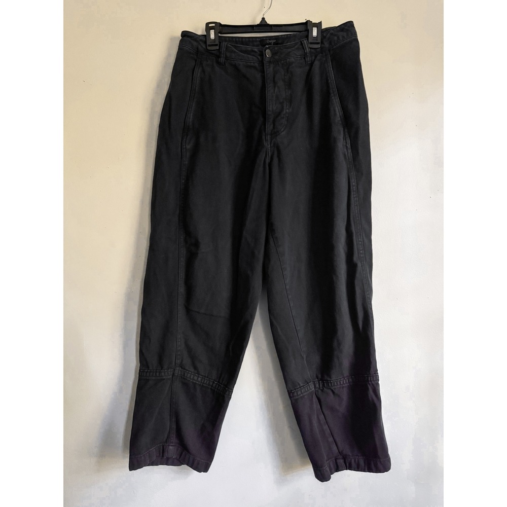 Quince Organic Stretch Cotton Twill Barrel Pant Black Size 10 LB33693-CFL01-6029